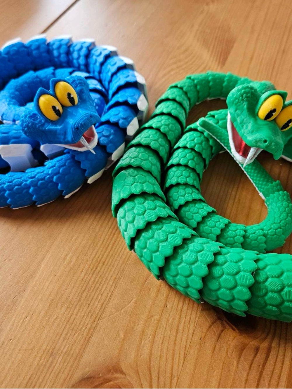 Green and Blue Interactive Coiled Snake Reptile Toy - Pets Reptile